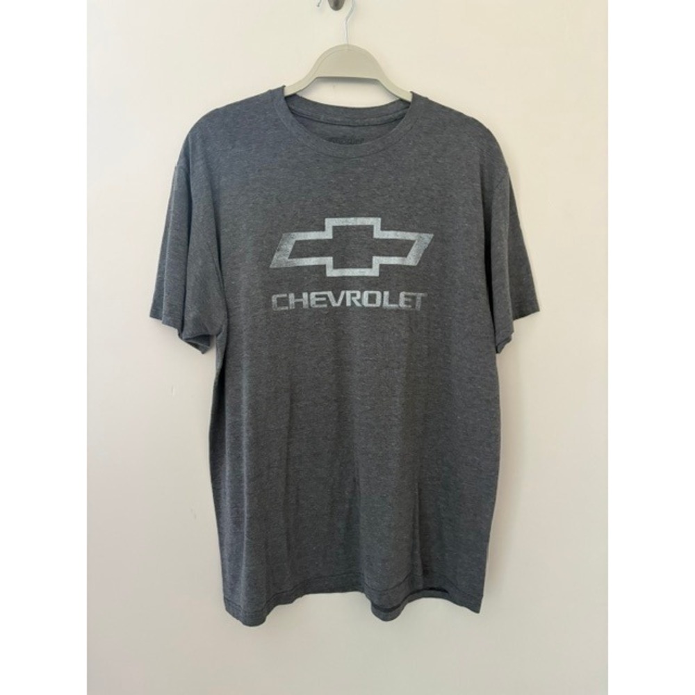 Chevrolet Graphic T-Shirt Mens XL Tee Luv Charcoal Grey Heather Chevy Logo